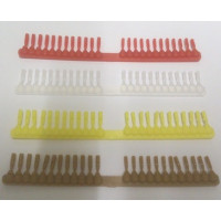 Strip of 24 Quickstops - HAIR RIG BAIT STOPS 12 small and 12 large ( RED )